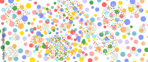 Abstract geometric background frame. Seamless pattern of colorful. Vector illustration for cheerful and happy designs. Perfect for wallpapers, fabrics, and backgrounds.