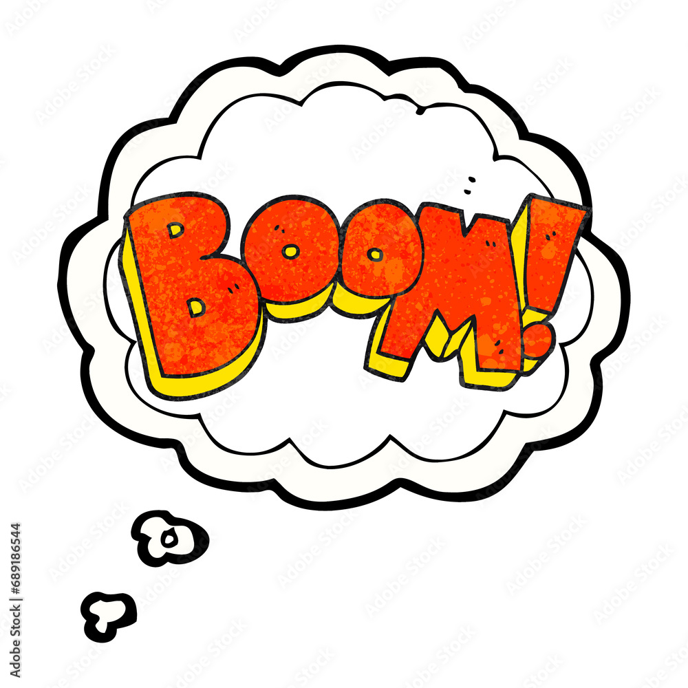 freehand drawn thought bubble textured cartoon boom freehand drawn thought bubble textured cartoon boom