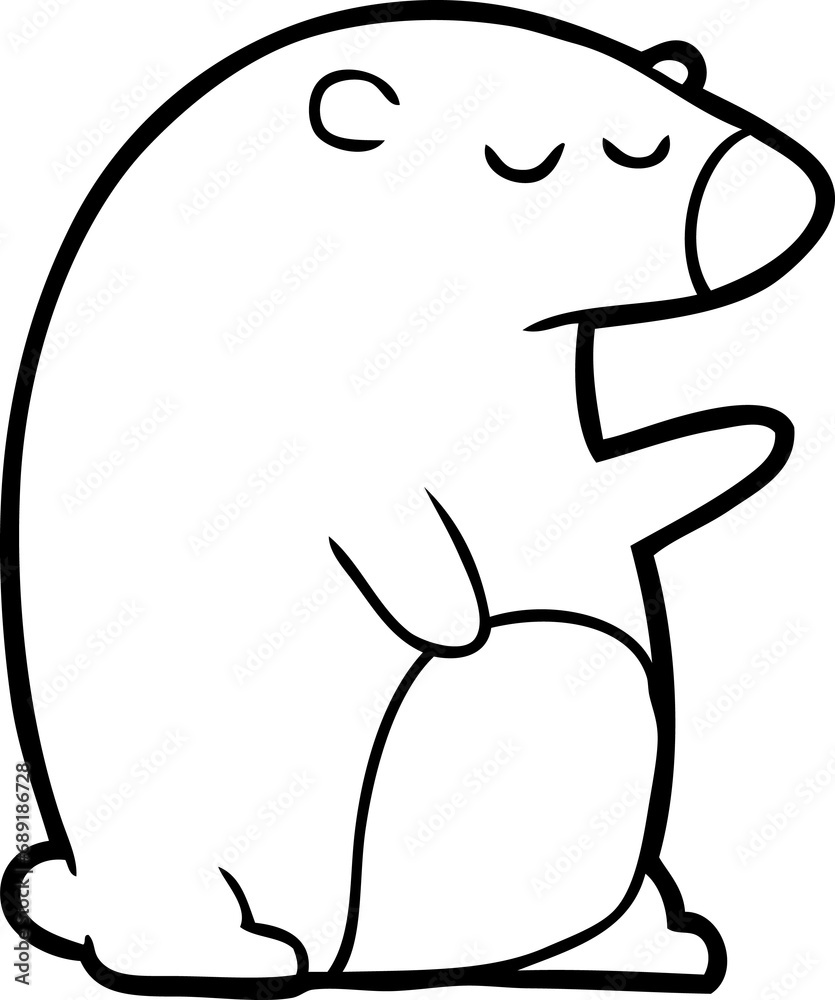 line drawing of a bear line drawing of a bear