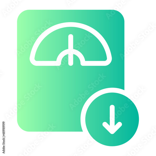 lose weight gradient icon