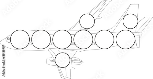 Air Plane dot marker