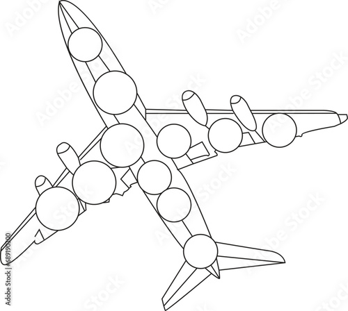 Air Plane dot marker