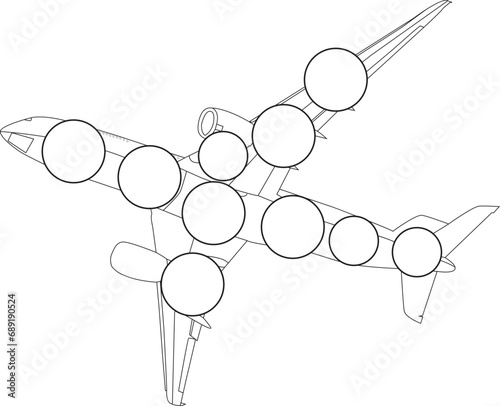 Air Plane dot marker