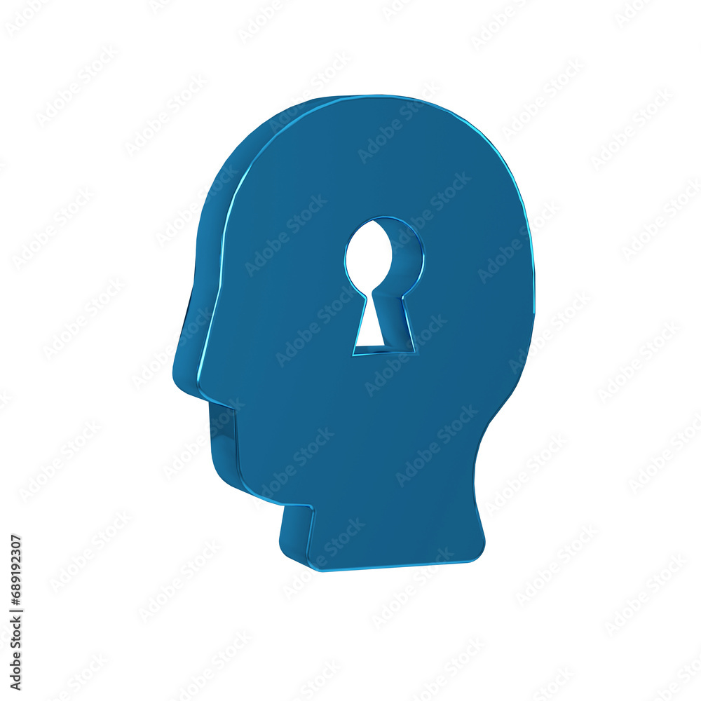 Blue Solution to the problem in psychology icon isolated on transparent background. Key. Therapy for mental health. Blue Solution to the problem in psychology icon isolated on transparent background. Key. Therapy for mental health.