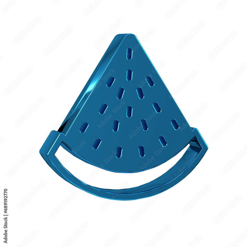 Blue Watermelon icon isolated on transparent background. Blue Watermelon icon isolated on transparent background.