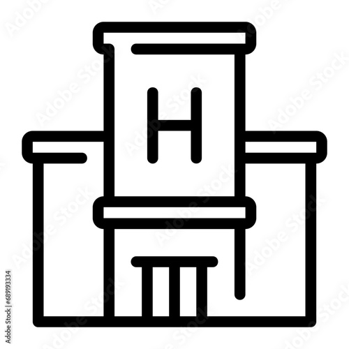 hotel line icon