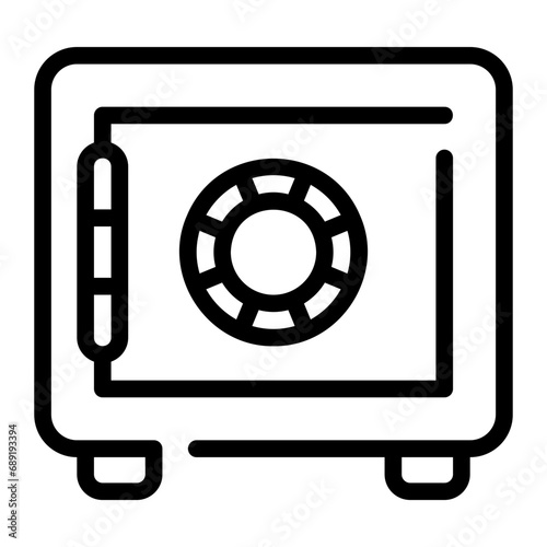 safebox line icon