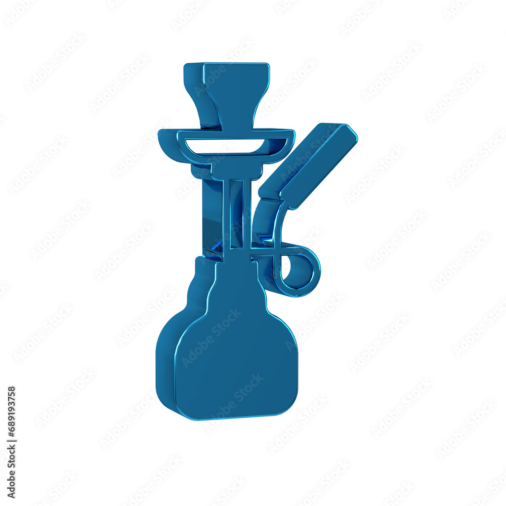 Blue Hookah icon isolated on transparent background. Blue Hookah icon isolated on transparent background.