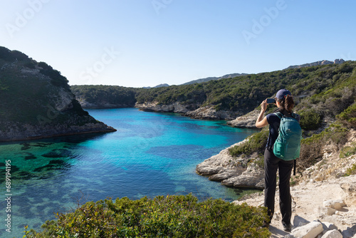 Randonnée à la plage de Fazzio près de Bonifacio