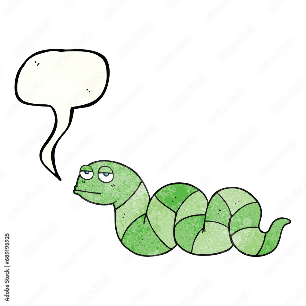 freehand drawn texture speech bubble cartoon bored snake freehand drawn texture speech bubble cartoon bored snake