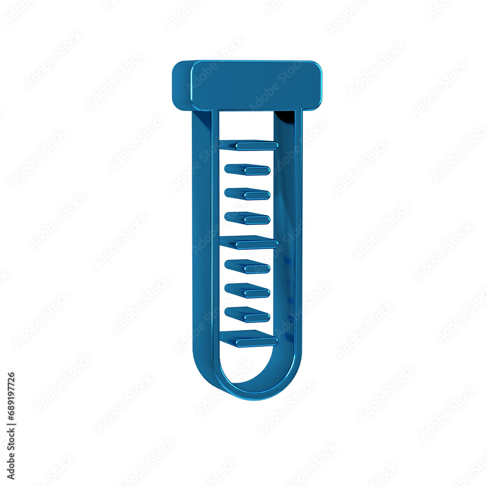 Blue Test tube and flask chemical laboratory test icon isolated on transparent background. Laboratory glassware sign. Blue Test tube and flask chemical laboratory test icon isolated on transparent background. Laboratory glassware sign.