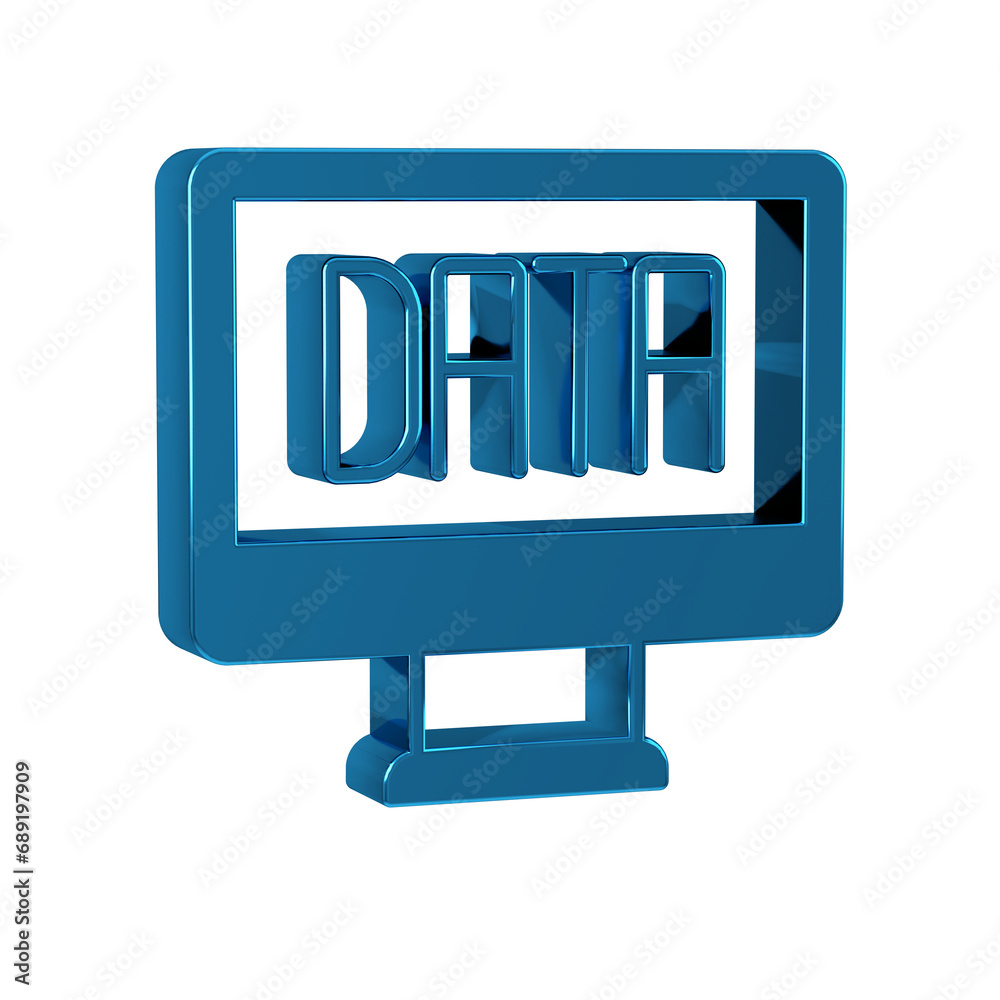Blue Data analysis icon isolated on transparent background. Business data analysis process, statistics. Charts and diagrams. Blue Data analysis icon isolated on transparent background. Business data analysis process, statistics. Charts and diagrams.