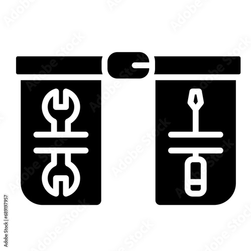 Tool Belt icon line vector illustration