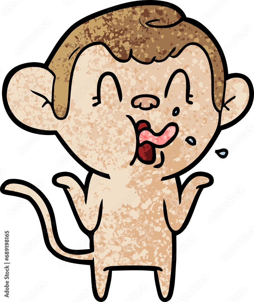 crazy cartoon monkey crazy cartoon monkey