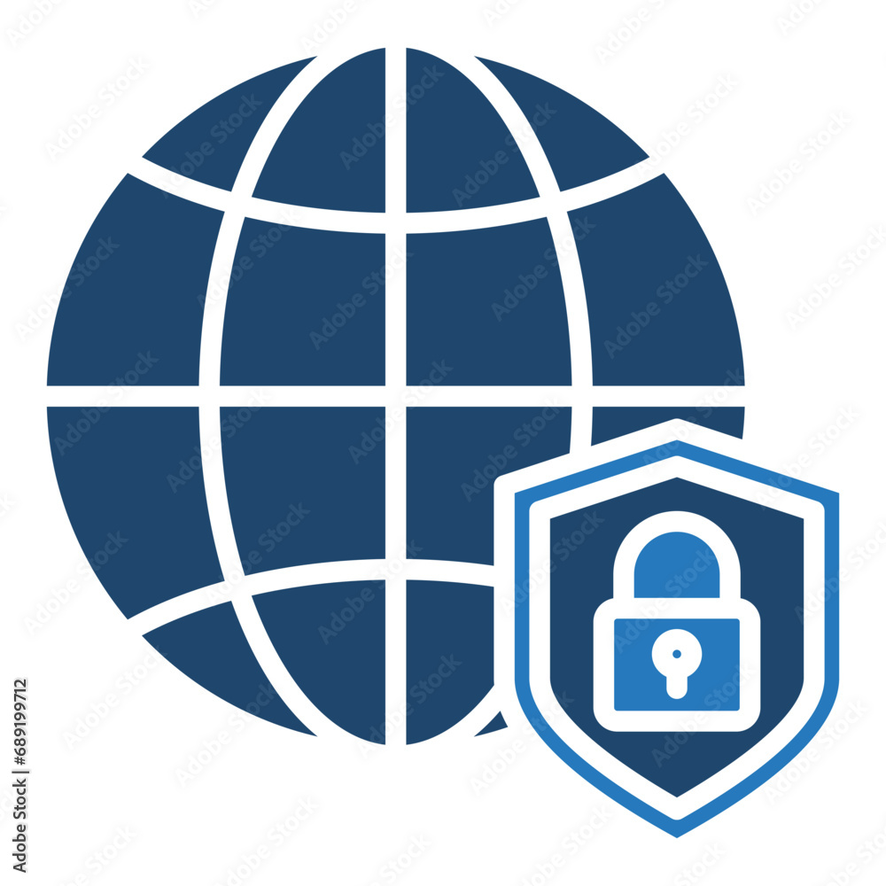 Secure Network icon line vector illustration Secure Network icon line vector illustration