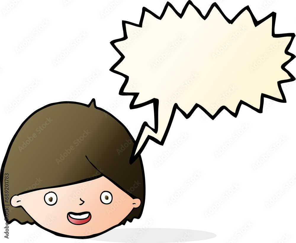 cartoon happy face with speech bubble cartoon happy face with speech bubble