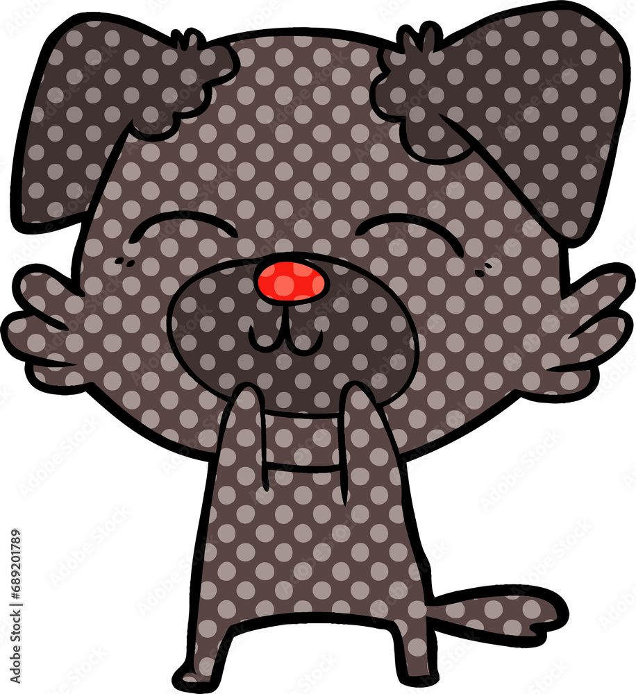 Obraz premium cartoon dog