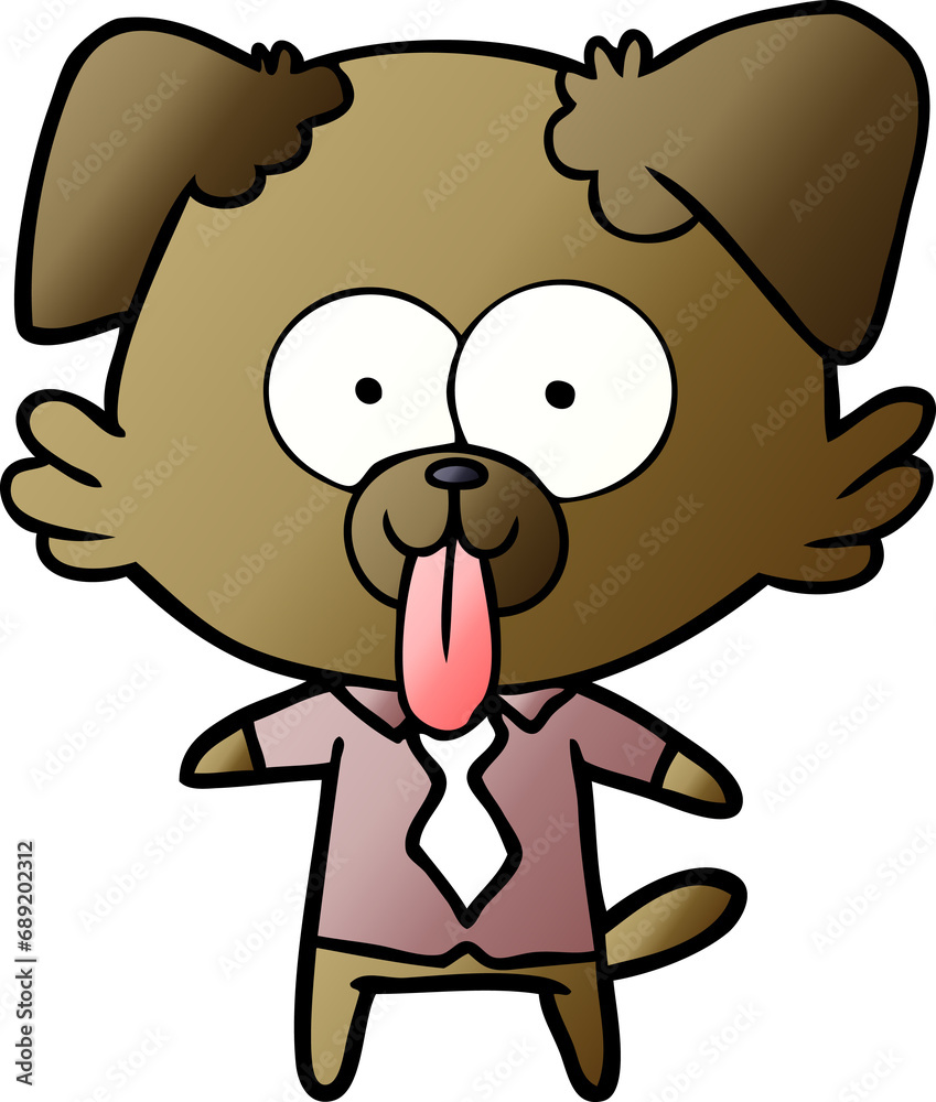 cartoon dog with tongue sticking out cartoon dog with tongue sticking out