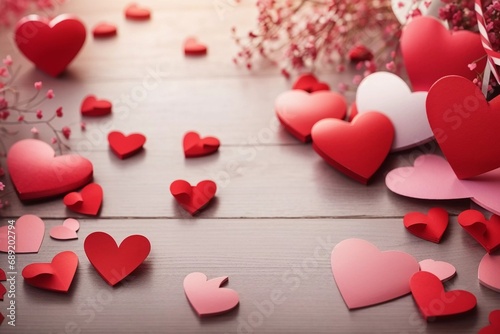 Celebraciones Apasionadas: Amor y Corazón. 14 de Febrero Romántico: Decoraciones y Celebraciones. Pasión y Amor: Ilustraciones para Bodas photo