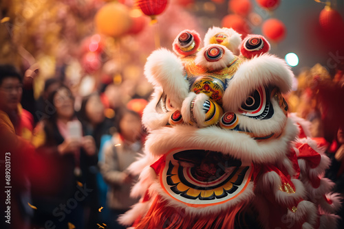 chinese new year with lion show © katobonsai