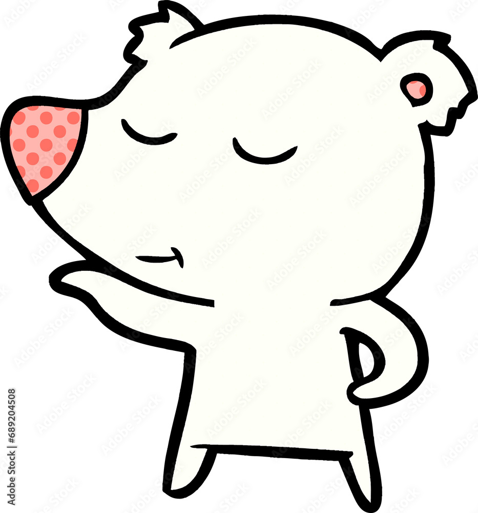 Obraz premium polar bear cartoon