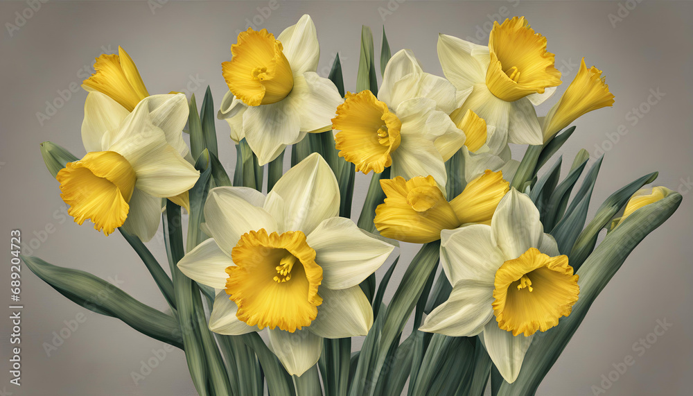 a bunch of daffodil flower a bunch of daffodil flower