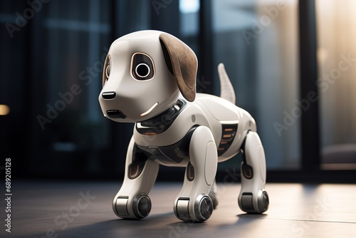 Portrait of a Mechanic robot dog
