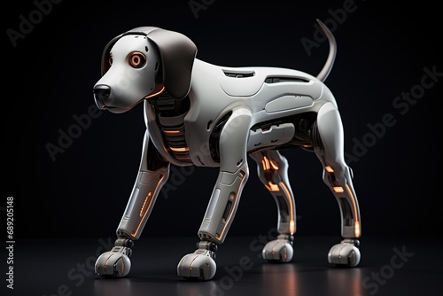 Portrait of a Mechanic robot dog