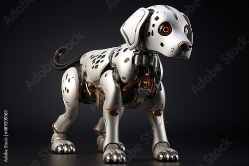 Portrait of a Mechanic robot dog