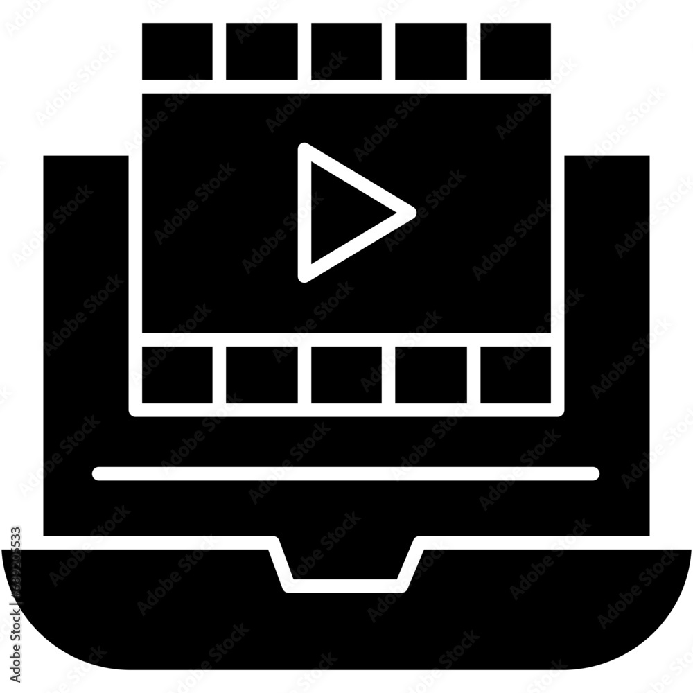 film on laptop vector design .svg film on laptop vector design .svg