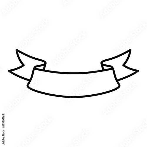 ribbon banner icon, ribbon label logo template © pambudi