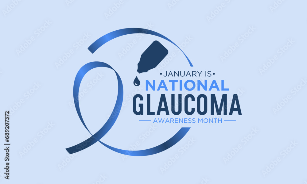 National Glaucoma Awareness month is observed every year in january. January is Glaucoma Awareness Month. Eye health and vision care concept for banner design. Vector illustration. National Glaucoma Awareness month is observed every year in january. January is Glaucoma Awareness Month. Eye health and vision care concept for banner design. Vector illustration.