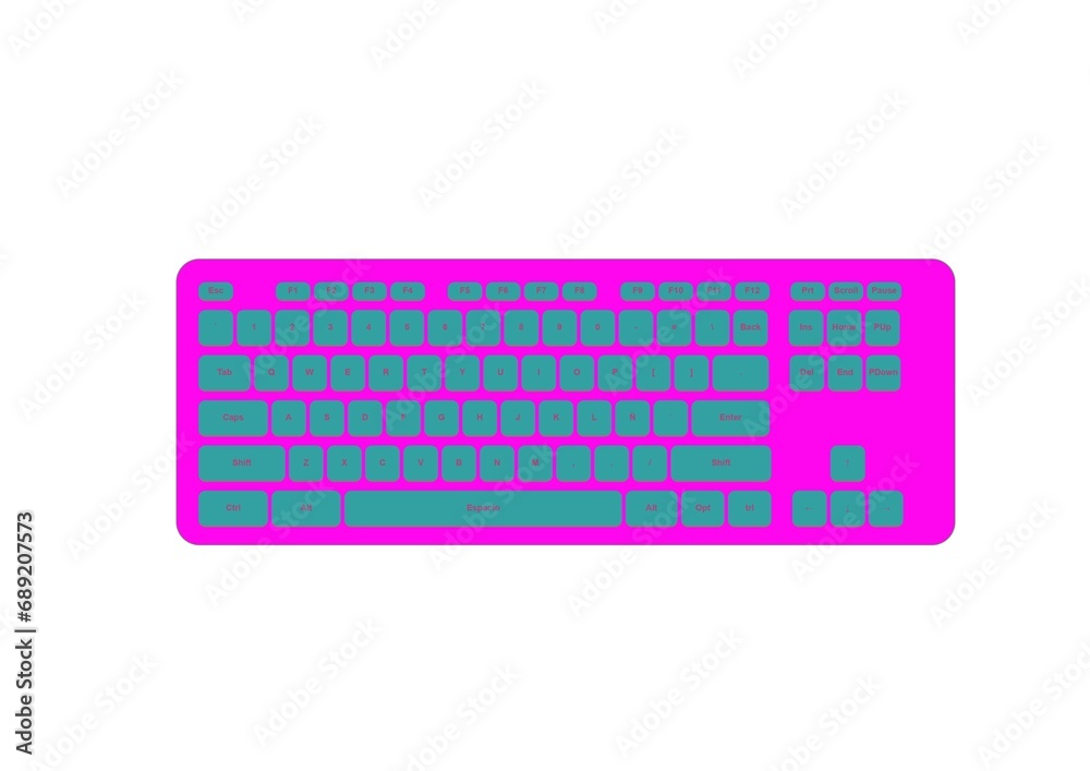 keyboard isolated on white keyboard isolated on white