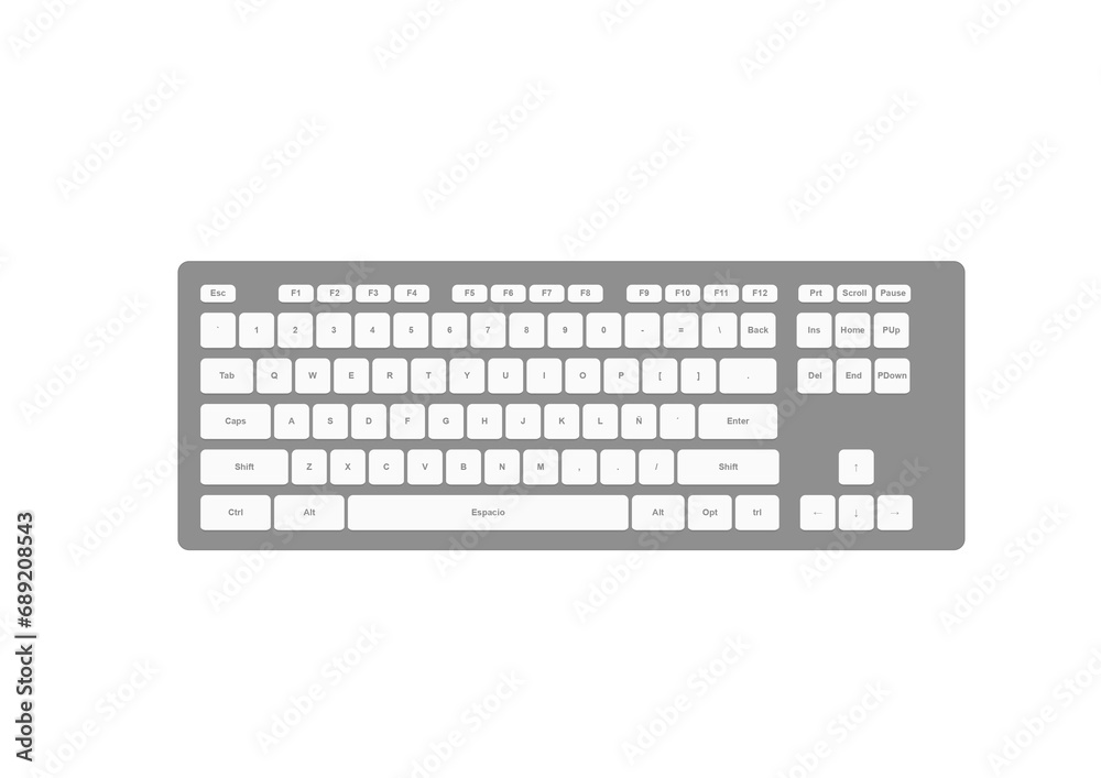keyboard isolated on white keyboard isolated on white