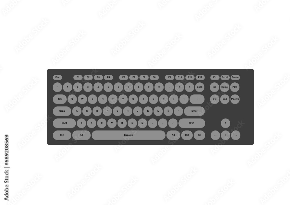 keyboard isolated on white keyboard isolated on white