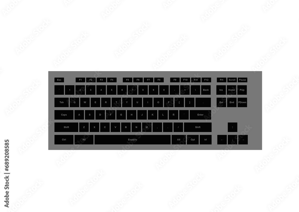 keyboard isolated on white keyboard isolated on white