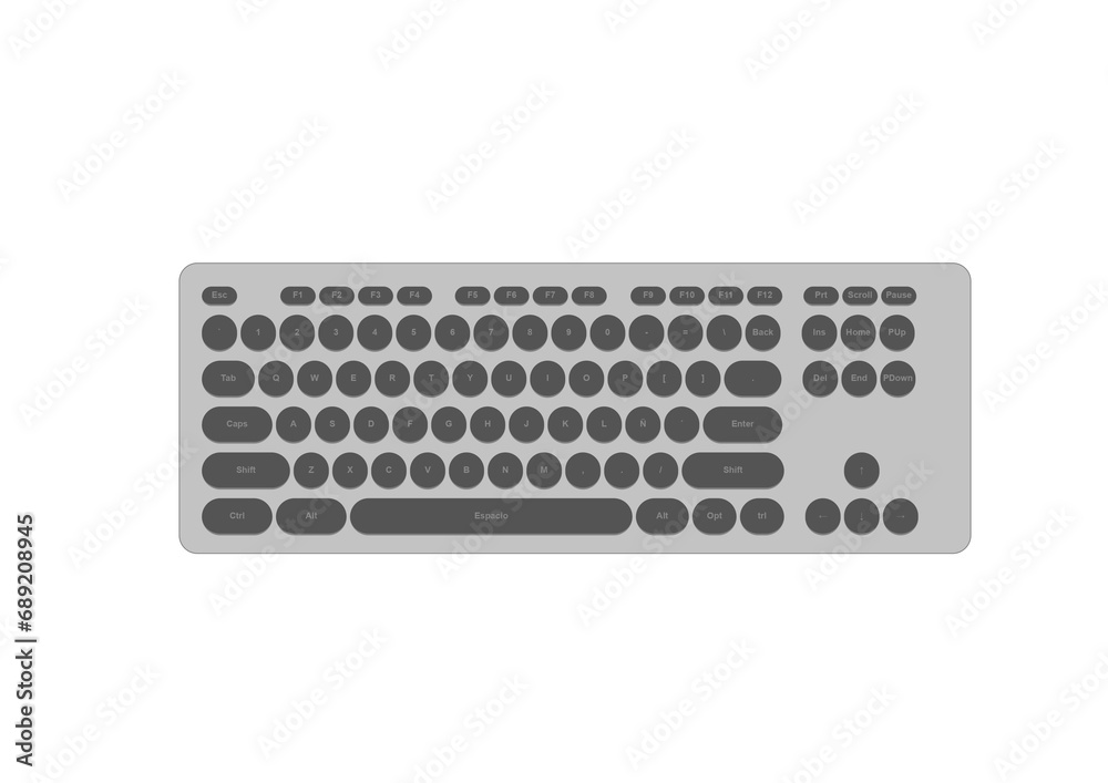 keyboard isolated on white keyboard isolated on white
