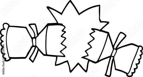 Φωτογραφία line drawing cartoon cracking cracker