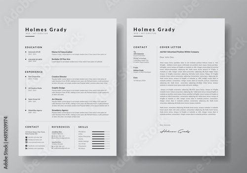 Modern Clean Resume Cv Template
