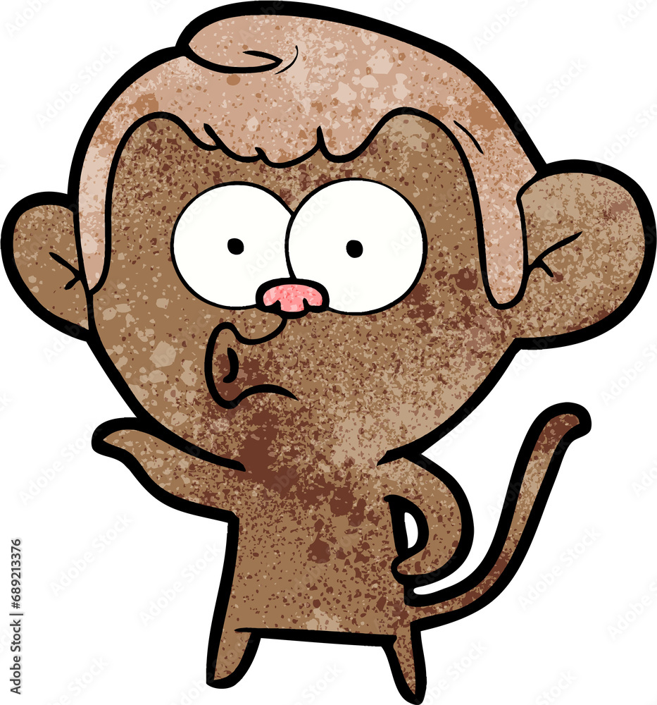 cartoon hooting monkey cartoon hooting monkey