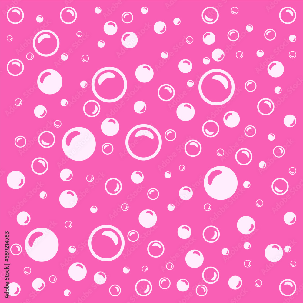 barbie pattern. light pink soap bubbles on a pink background. barbie pattern. light pink soap bubbles on a pink background jpeg mickey mouse. Bubbles vector background with flat line icons
