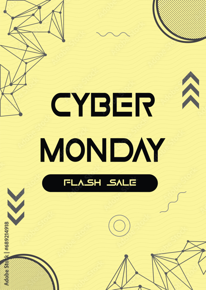 Fototapeta premium background with cyber monday
