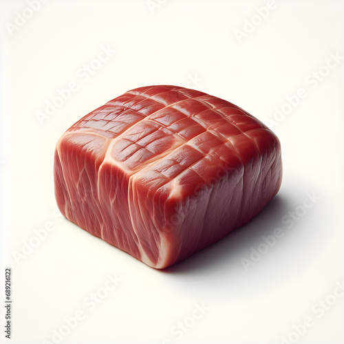 illustration objects that include the whole body Beef tenderloin. Style. Realistic photo on white background.