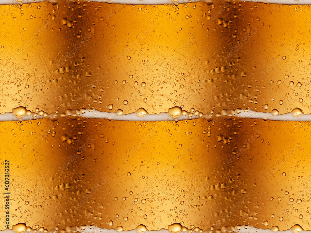 Cold Beer Glass Seamless Pattern, Condensation on Beer Bottle Tile, Golden Bubbles with Copy Space Cold Beer Glass Seamless Pattern, Condensation on Beer Bottle Tile, Golden Bubbles with Copy Space
