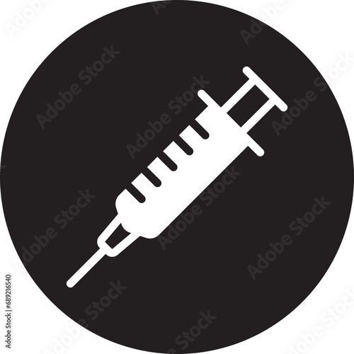 syringe glyph icon