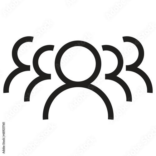 teamwork of businessman, people icon