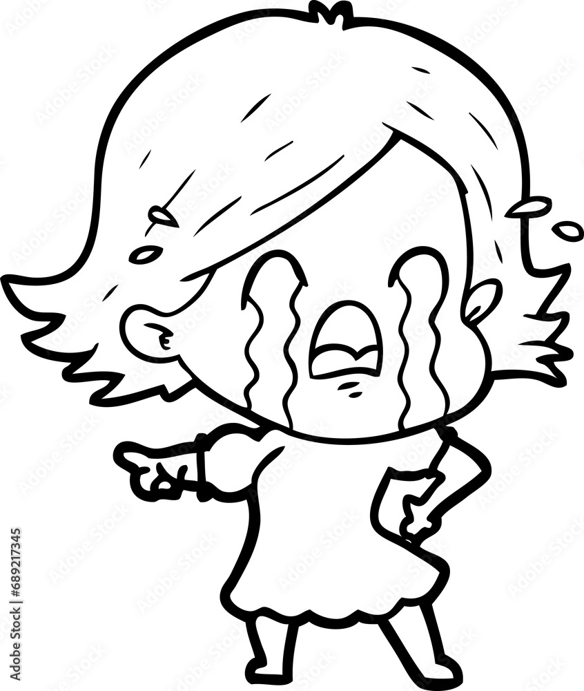 cartoon woman crying cartoon woman crying