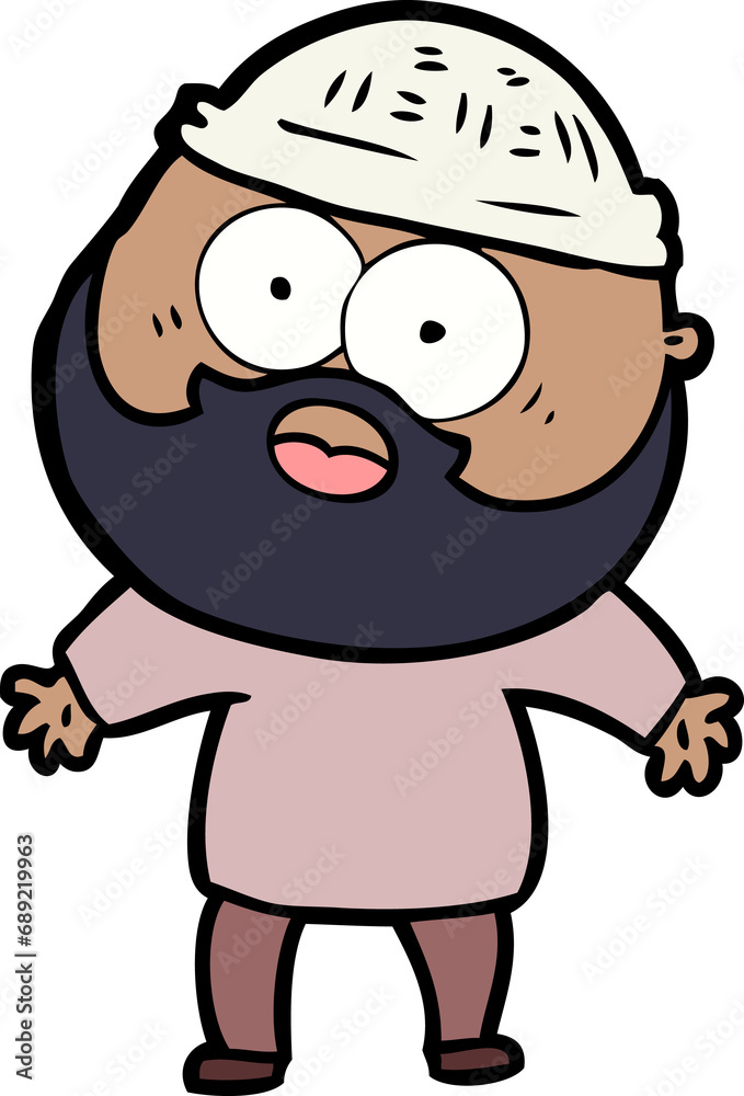 cartoon bearded man cartoon bearded man