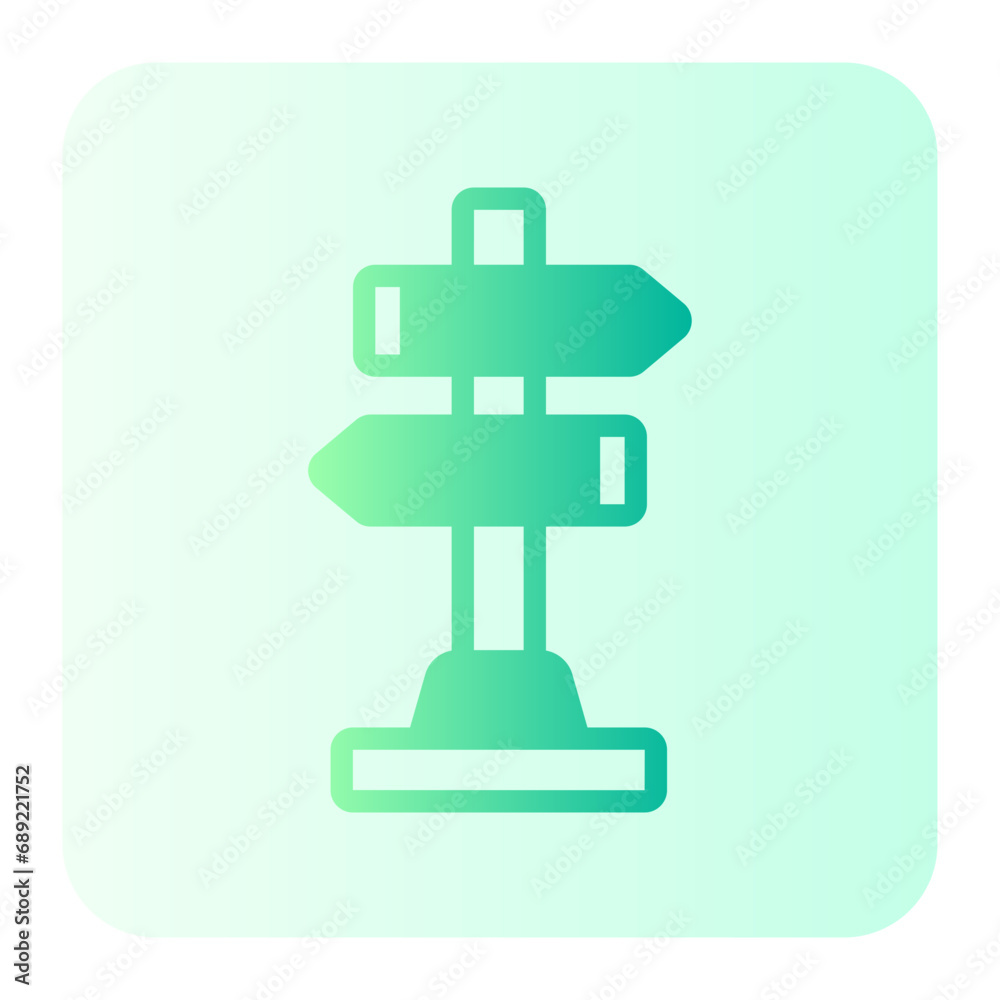 Sign Post gradient icon Sign Post gradient icon