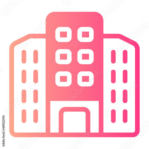 hotel gradient icon